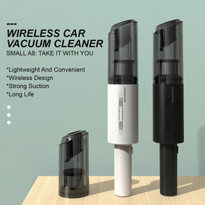 Wireless Charge 6000Pa Suction Powerful Portable Car Vacuum Cleaner | Home Duster | Black