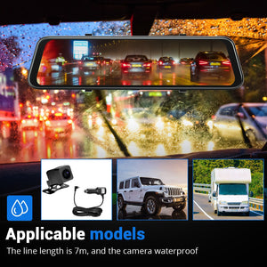 WiFi 10" 2K Dash Cam | RearView Camera | Reversing Recorder | Free 32GB Card