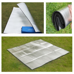 Waterproof Automatic Camping Tent | 3-4 Person, with Moisture Proof Pad (Blue)