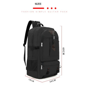 60L Travel Backpack | Boarding Backpack | Outdoor Trekking | Hiking Camping Rucksack | Black