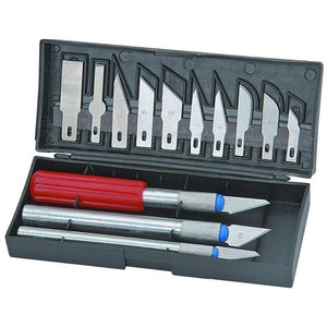 Precision Knife Set | 13-Piece | Exacto Style Multi-Function Hobby Knives | Crafts & DIY