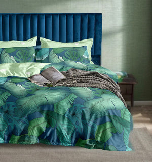 Kalena Leaves Quilt Cover Set | Super King Size