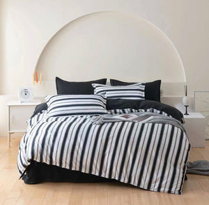 Ascar Striped Quilt Cover Set | Super King Size