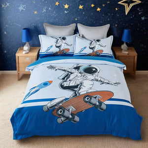 Astronaut Kids Quilt Cover Set | Double Size