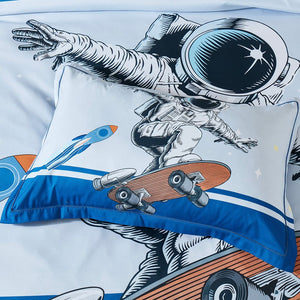 Astronaut Kids Quilt Cover Set | Double Size