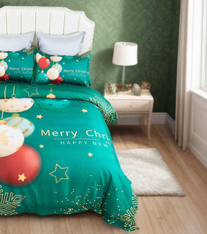 Christmas New Year Quilt Cover Set | King Size