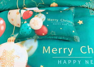 Christmas New Year Quilt Cover Set | King Size