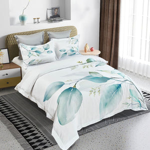 Angelis Leaves Quilt Cover Set | Super King Size