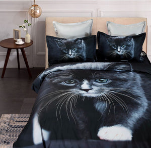 Cat Quilt Cover Set | Super King Size
