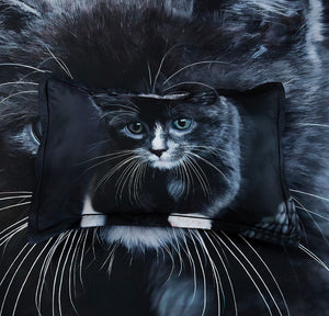 Cat Quilt Cover Set | Super King Size