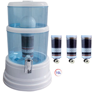 16L Benchtop Water Filter | Includes 3 Fluoride Reduction Filters