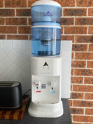 Filtered Bottle with Maifan Stone | Fits Open-Top Water Coolers | Purification System