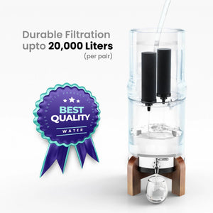 Phoenix 8L Stainless Steel Gravity Water Filter | POSTreat Fluoride Cartridges