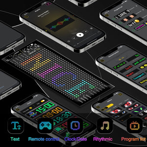LED Matrix Panel | Programmable | Flexible Screen | IP65 | 70×173mm | APP Control