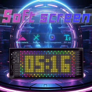 LED Matrix Panel | Programmable | Flexible Screen | IP65 | 70×173mm | APP Control