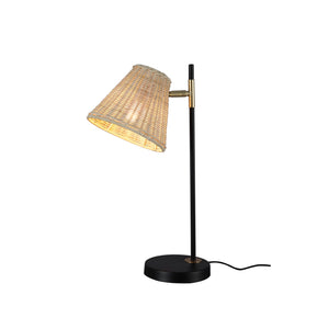 Yvette Rattan Table Lamp | Boho Chic, Natural Rattan Design