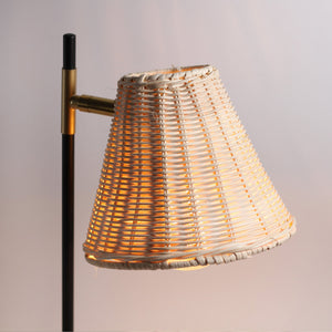 Yvette Rattan Table Lamp | Boho Chic, Natural Rattan Design