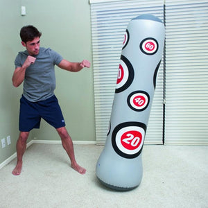 1.6M Inflatable Boxing Pillar Sandbag for Adults & Children | Vent Toy Punching Bag Tumbler