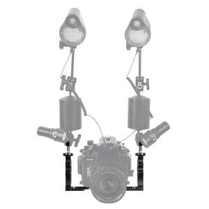 Adjustable Dual Handheld Lamp Arm for Action Cameras