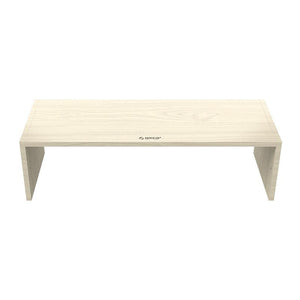 Natural Wood Monitor Stand | Compact Design