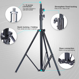 Professional Metal Lighting Stand for Studio Flash | 2.8M Height
