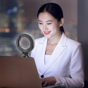 48 LEDs Laptop Camera Beauty Ring Light | Clip Set | 4 - Inch