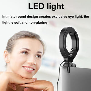 48 LEDs Laptop Camera Beauty Ring Light | Clip Set | 4 - Inch