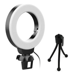 48 LEDs Laptop Camera Beauty Ring Light | Clip Set | 4 - Inch