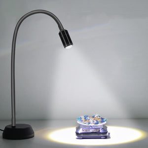 Adjustable LED Jewelry Table Lamp for Wenwan Diamond Jadeite Jade | Single Head
