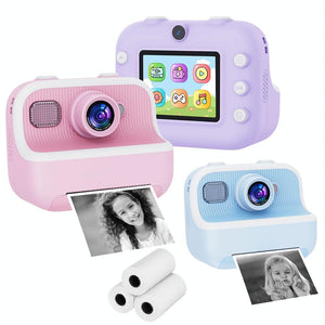 Blue Children's Thermal Camera with Dual-Camera 1080P HD | 2400W Pixel | 2.4-Inch Display | Pink