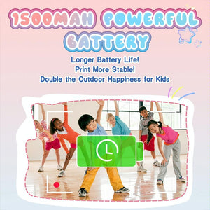 Blue Children's Thermal Camera with Dual-Camera 1080P HD | 2400W Pixel | 2.4-Inch Display | Pink