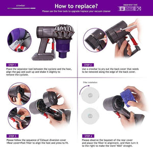 Motor & Deflector Cover | For Dyson V6 Vacuum Cleaner