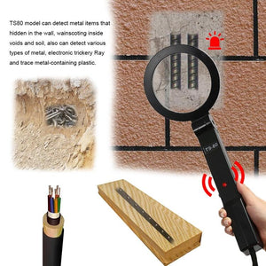 Portable Hand-held Metal Detector | Folding | Black