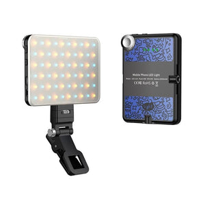 Rechargeable Clip Fill Light | 60 LEDs | 3 Light Modes | Front & Back Clip | A Type Blue - A Type Blue