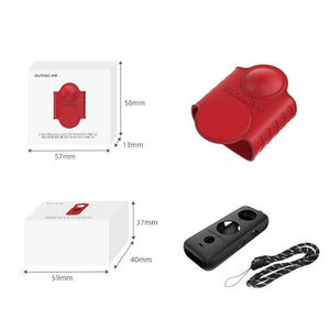 Silicone Protective Case | Insta360 One X2 | Red Lens Screen