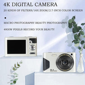 Retro 4K Digital Camera with 2.7" LCD Screen | 30W | Standard White