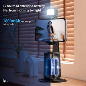 Auto Tracking Gimbal Stabilizer with Fill Light & Selfie Stick | 360° Rotation | A200 Set 1