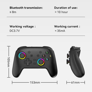 Wireless Gamepad | For Nintendo Switch / Pro | Tooth Design | TBD0603716901 | Black Gold
