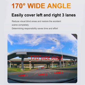 2K Night Vision Car Recorder with Wi-Fi & Mobile App Support