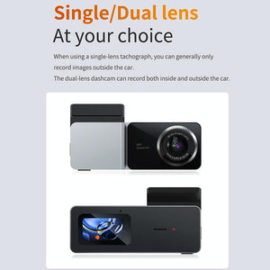 2K Night Vision Car Recorder with Wi-Fi & Mobile App Support