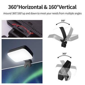 Rechargeable Video Conference Lighting | Three Colour Temperature Dimming