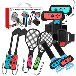10-Piece Sports Accessory Set for Nintendo Switch