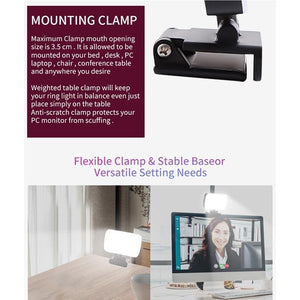 Portable USB LED Fill Light | 10 Brightness Levels | 3000 - 6500K