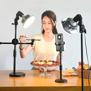 Desktop Photography Stand Kit with Mushroom Fill Light | 80W | 120mm