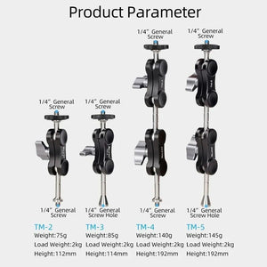 Versatile Dual Ballhead Magic Arm | Camera | Monitor Mounting | TM - 3