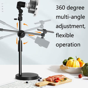 500W Mushroom Lamp & Tripod for Mobile Phone Photography