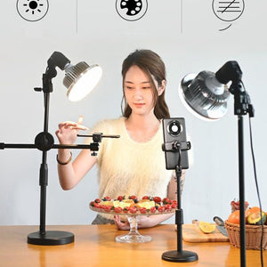 500W Mushroom Lamp & Tripod for Mobile Phone Photography