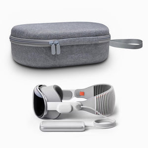 Portable VR Headset Storage Bag for Apple Vision Pro Glasses | Gray Felt