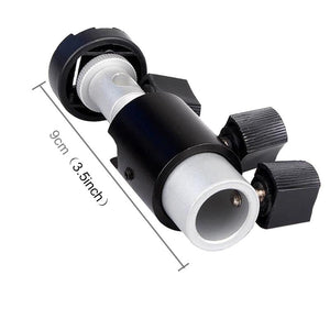 Black D - Type Flash Light Stand Bracket | Compact Design