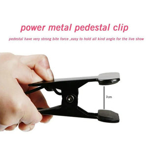 360 - Degree Flexible Selfie Ring Light with Phone Holder for Live Streaming | 6 - Inch